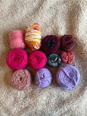 Acrylic Yarn Destash Bundle - Colorful & Bright